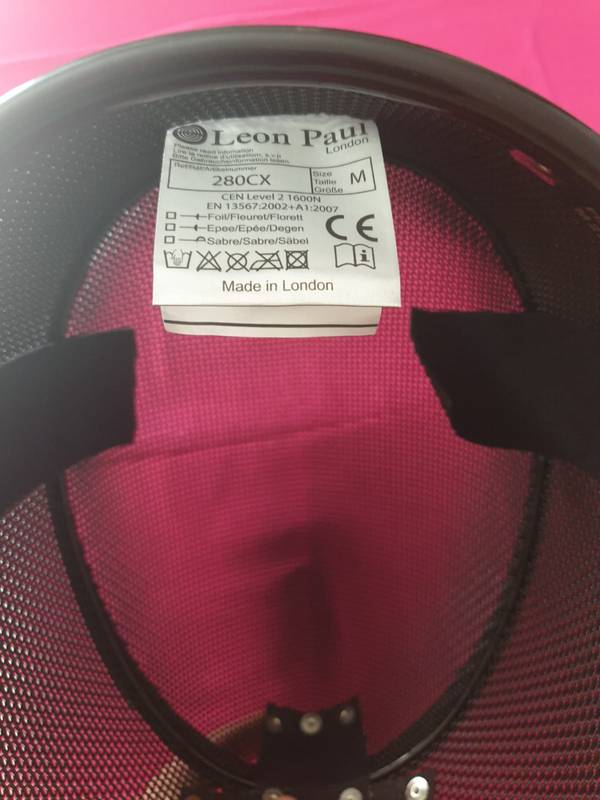 Grillage de masque Léon Paul Masque X-Change FIE fleuret et épée fixation contour FIT + taille M