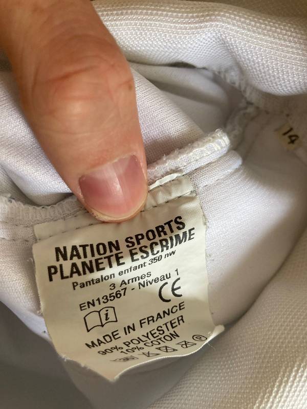 Pantalon d'escrime enfant 350N