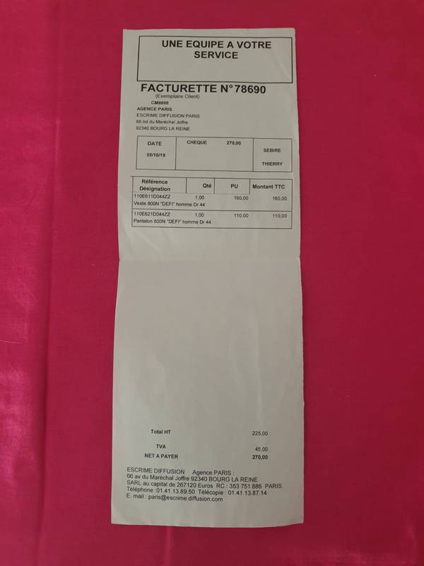 Veste Défi Homme 800N