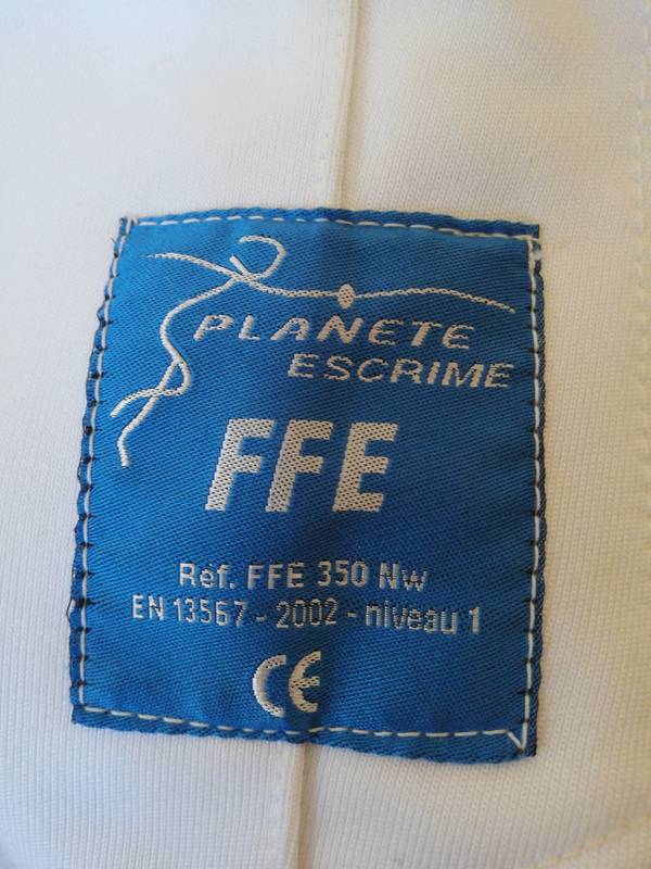 Veste d'escrime T38 3 armes