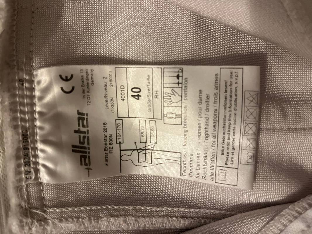 Pantalon Allstar Ecostar 800 N Droitier 